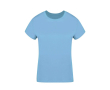 Dames T-shirt van 100% gekamd katoen Ring Spun 160 g/m2 kleur lichtblauw