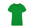 Dames T-shirt van 100% gekamd katoen Ring Spun 160 g/m2 kleur groen