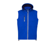 Softshell vest met hoge kraag en micropolar binnenkant 300 g/m2 kleur blauw