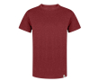 T-shirt van gerecycled katoen en RPET in basiskleuren 150 g/m2 kleur rood