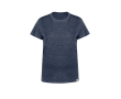 T-shirt voor vrouwen van gerecycled katoen en RPET 150 g/m2 kleur marineblauw