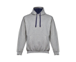 Bedrukte hoodie van polyester en katoen, 320 g/m2 kleur gemarmerd grijs