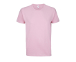 Katoenen unisex T-shirts met logo, 190 g/m2 kleur rose paztel