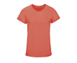 Katoenen bedrukte dames T-shirts, 150 g/m2 kleur neon oranje