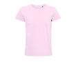 Biologische t shirts met bedrijfslogo kleur rose paztel
