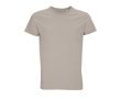 Biologische t shirts met bedrijfslogo kleur beige