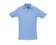Katoenen poloshirt met korte mouwen, 210 g/m2 kleur lichtblauw