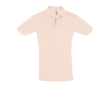 Katoenen polo met logo borduren kleur lichtroze
