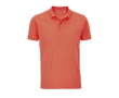 Eco polo met bedrijfslogo kleur neon oranje