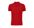 Eco polo met bedrijfslogo kleur rood