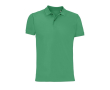 Eco polo met bedrijfslogo kleur groen
