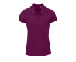 Bedrukt poloshirt van biologisch katoen, 170 g/m2 kleur bordeaux