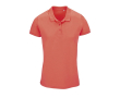 Bedrukt poloshirt van biologisch katoen, 170 g/m2 kleur lichtroze