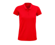 Bedrukt poloshirt van biologisch katoen, 170 g/m2 kleur rood