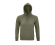 Eco sweaters bedrukken met capuchon 280 g/m2 kleur khaki