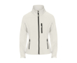 Softshell damesjas van polyester en elastaan 300 g/m2 Roly kleur gebroken wit