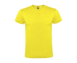 Unisex T-shirt van 100% katoen met korte mouwen 150 g/m2 Roly Atomic kleur geel