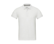 Unisex polo van gerecycled katoen en polyester 200 g/m2 Elevate NXT kleur wit