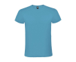 Unisex T-shirt van 100% katoen met korte mouwen 150 g/m2 Roly Atomic kleur turkoois