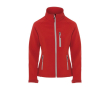 Softshell damesjas van polyester en elastaan 300 g/m2 Roly kleur rood