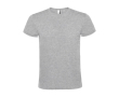 Unisex T-shirt van 100% katoen met korte mouwen 150 g/m2 Roly Atomic kleur lichtgrijs gemarmerd