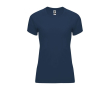 Sportshirt van 100% polyester voor dames 135 g/m2 Roly kleur marineblauw