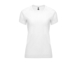Sportshirt van 100% polyester voor dames 135 g/m2 Roly kleur wit