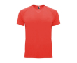 Sportshirt van 100% polyester voor kinderen 135 g/m2 Roly kleur koraal
