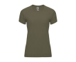 Sportshirt van 100% polyester voor dames 135 g/m2 Roly kleur miliair groen