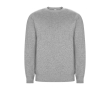 Unisex trui van bio katoen en gerecycled polyester 300 g/m2 Roly kleur lichtgrijs gemarmerd