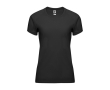 Sportshirt van 100% polyester voor dames 135 g/m2 Roly kleur zwart