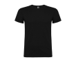T-shirt van 100% katoen voor heren 155 g/m2 Roly Beagle kleur zwart