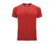 Sportshirt van 100% polyester voor kinderen 135 g/m2 Roly kleur rood