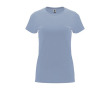 T-shirt van 100% katoen voor dames 170 g/m2 Roly kleur grijsachtig blauw