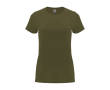 T-shirt van 100% katoen voor dames 170 g/m2 Roly kleur miliair groen