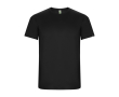Sportshirt van 50% gerecycled polyester voor heren 135 g/m2 Roly kleur zwart