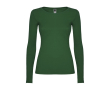 T-shirt voor dames van 100% katoen 160 g/m2 Roly kleur groene fles