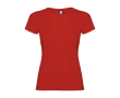 T-shirt van 100% katoen voor dames 155 g/m2 Roly kleur rood
