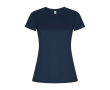 Sportshirt van 50% gerecycled polyester voor dames 135 g/m2 Roly kleur marineblauw