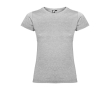 T-shirt van 100% katoen voor dames 155 g/m2 Roly kleur lichtgrijs gemarmerd