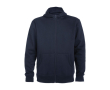 Unisex sweater van katoen en polyester met capuchon 280 g/m2 Roly kleur marineblauw