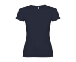 T-shirt van 100% katoen voor dames 155 g/m2 Roly kleur marineblauw