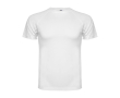Sportshirt van polyester piqué voor heren 150 g/m2 Roly kleur wit