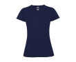 Sportshirt van piqué voor dames 150 g/m2 Roly kleur marineblauw