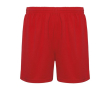 Sportieve korte broek van 100% polyester voor kinderen 140 g/m2 Roly kleur rood