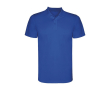 Sportieve kinder polo van polyester piqué 150 g/m2 Roly kleur koningsblauw