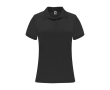 Sportieve polo van polyester piqué voor dames 150 g/m2 Roly kleur zwart