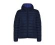Gevoerde jas van polyester met capuchon voor dames 290 g/m2 Roly kleur marineblauw