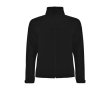 Unisex softshell jas van polyester met 3 lagen 300 g/m2 Roly kleur zwart