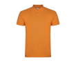 Poloshirt van katoen piqué voor heren met korte mouwen 200 g/m2 Roly kleur oranje